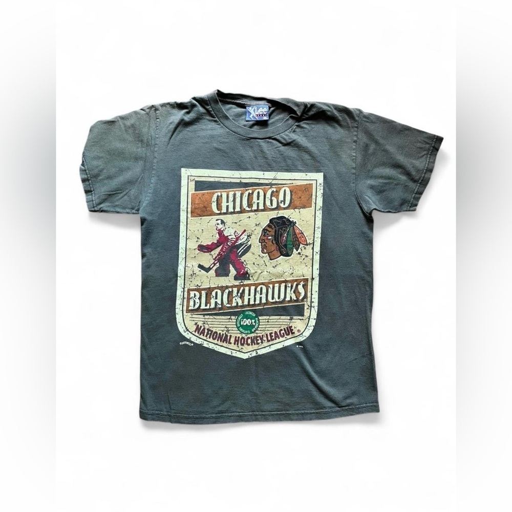 Lee Men’s Chicago Blackhawks Vintage Green T-Shirt